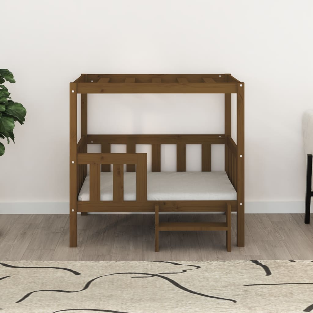 Dnevni ležaj smeđa boja meda 95,5x73,5x90cm od masivne borovine