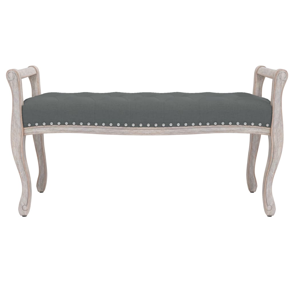Klupa tamnosiva 110x45x60 cm od tkanine