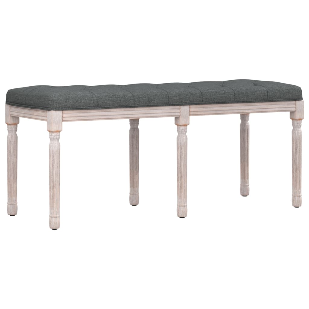 Klupa tamnosiva 110x40x49 cm od tkanine