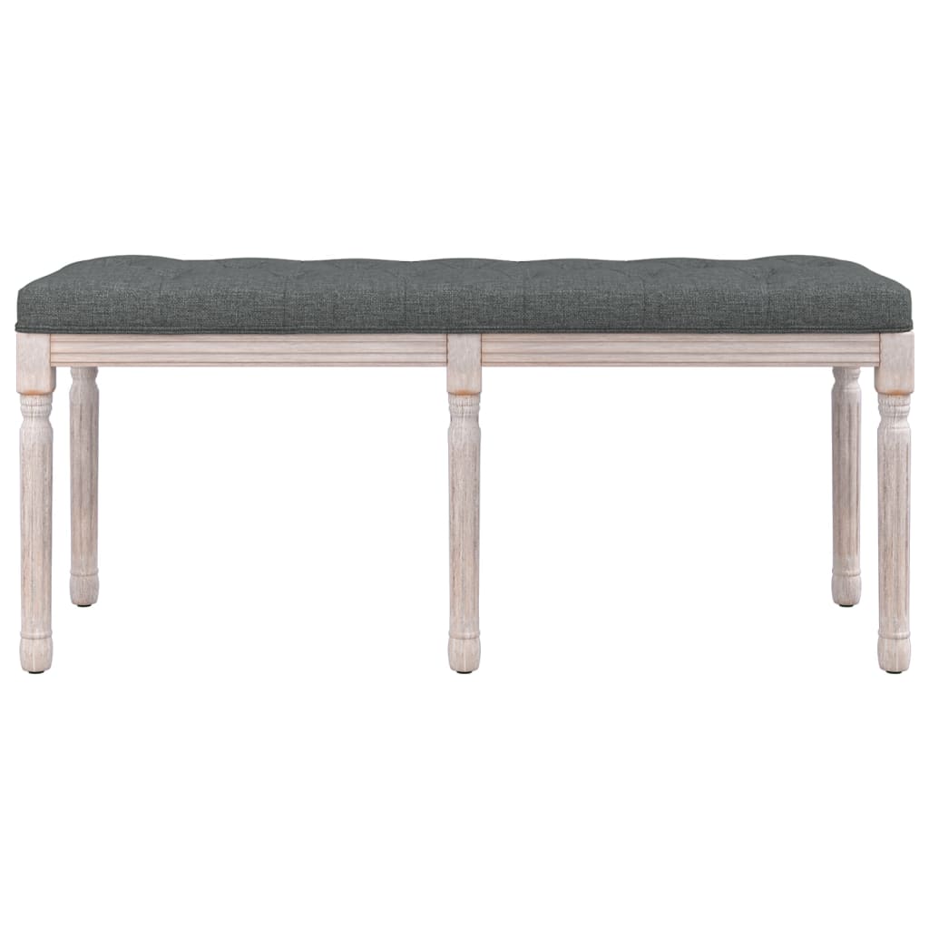 Klupa tamnosiva 110x40x49 cm od tkanine