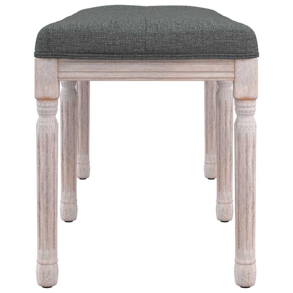Klupa tamnosiva 110x40x49 cm od tkanine