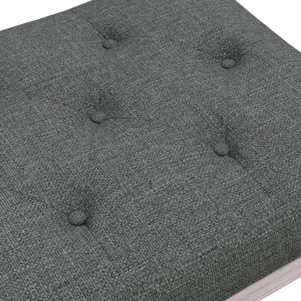 Klupa tamnosiva 110x40x49 cm od tkanine