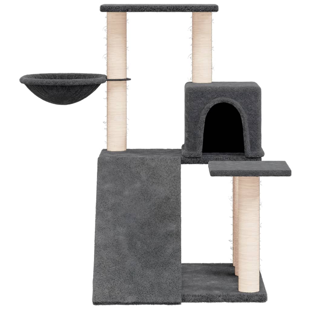 Penjalica za mačke sa stupovima za grebanje tamnosiva 82 cm