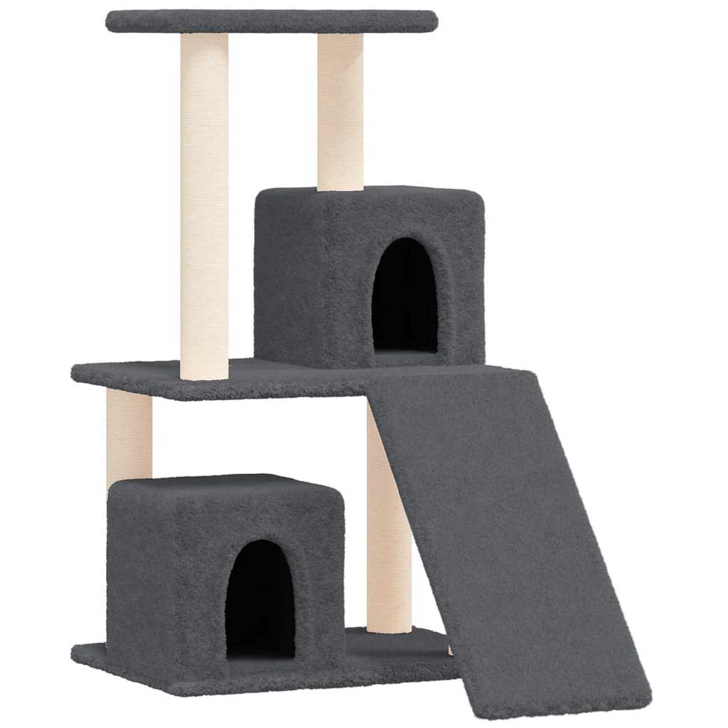 Penjalica za mačke sa stupovima za grebanje tamnosiva 82 cm