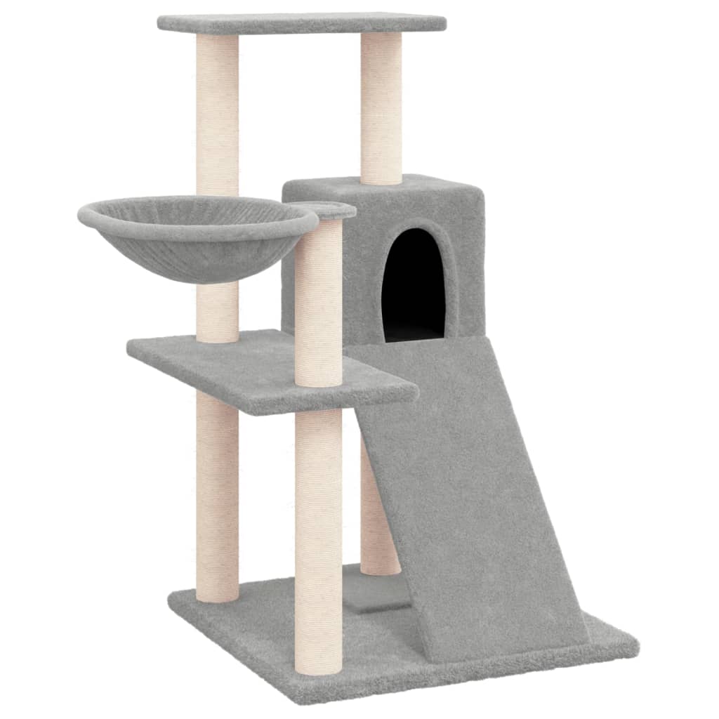 Penjalica za mačke sa stupovima za grebanje svjetlosiva 82 cm