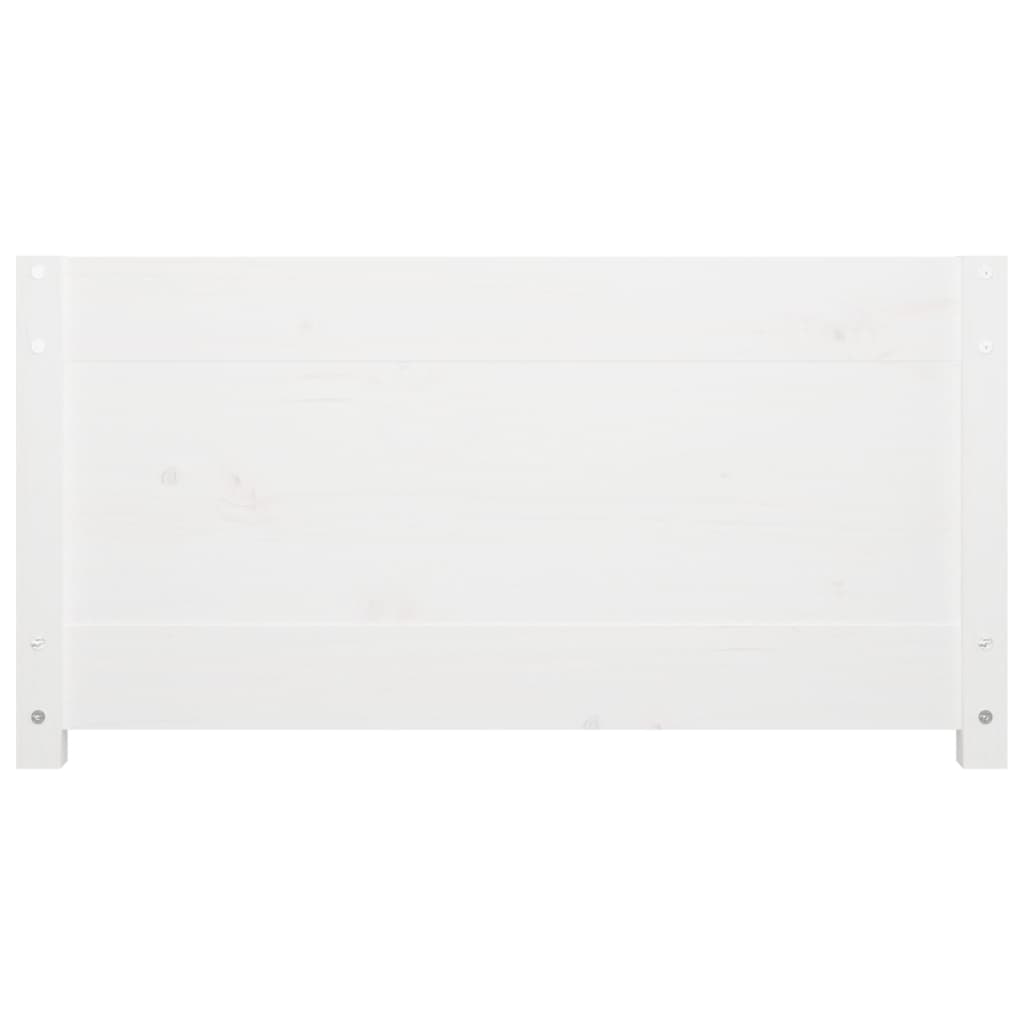 Dnevni krevet bez madraca bijeli 80 x 200 cm masivna borovina