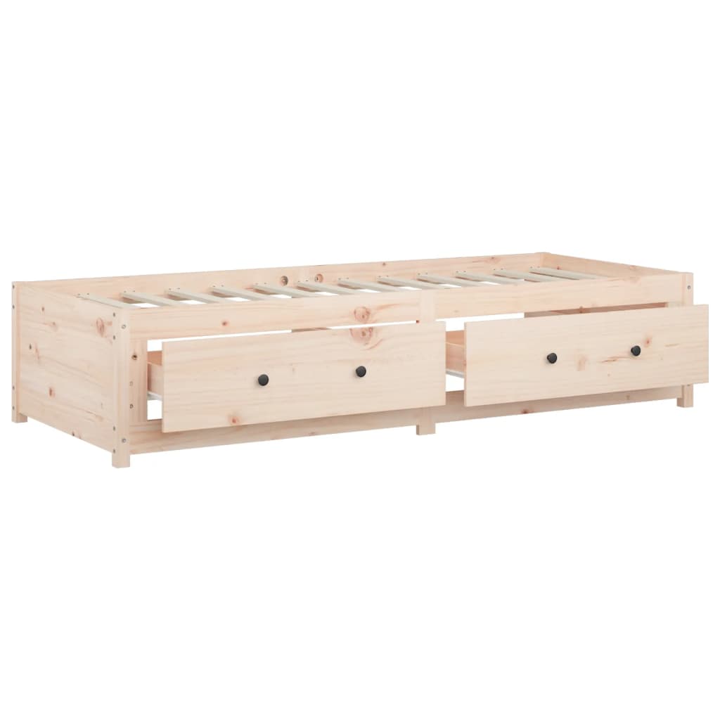 Dnevni ležaj 75x190 cm mali jednokrevetni masivna borovina