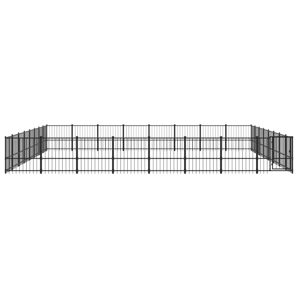 Vanjski kavez za pse čelični 60,22 m²