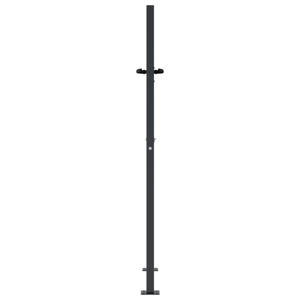 Vrtna vrata antracit 100x150 cm čelična s uzorkom stabla