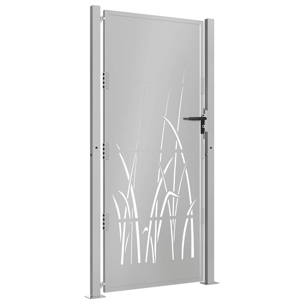 Vrtna vrata 100x200 cm Corten čelik dizajn trave