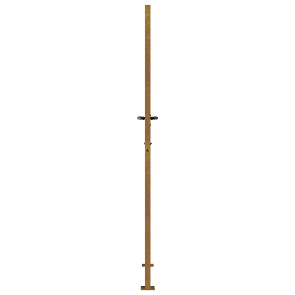 Vrtna vrata 100x200 cm Corten čelik dizajn trave