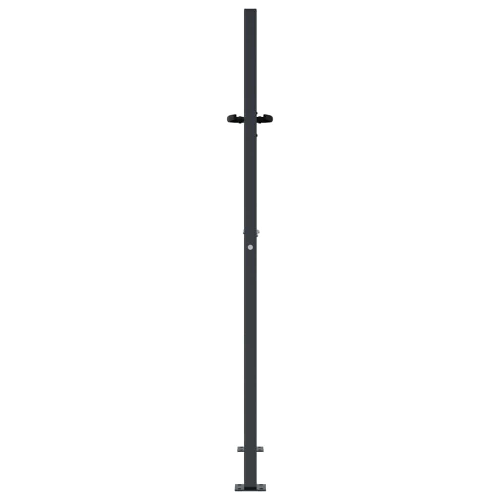 Vrtna vrata antracit 100x125 cm čelična četvrtasti dizajn