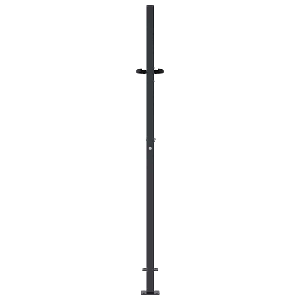 Vrtna vrata antracit boje 100x150 cm čelična kvadratna dizajna