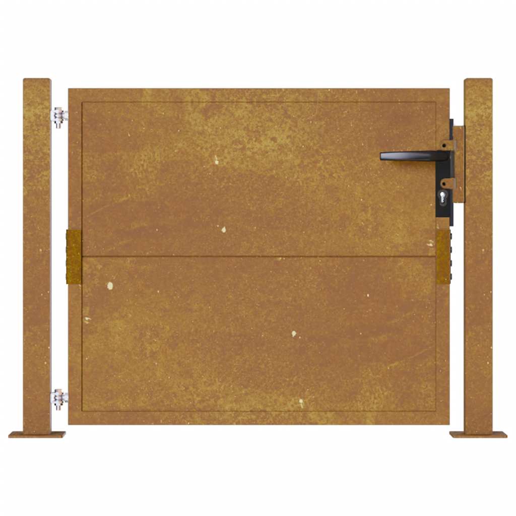 Vrtna vrata 100x75 cm Corten čelik