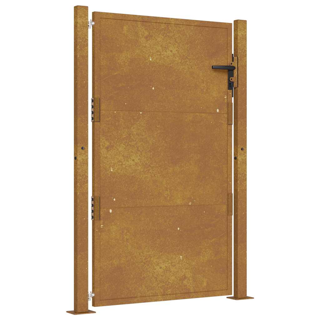 Vrtna vrata 100x125 cm Corten čelik