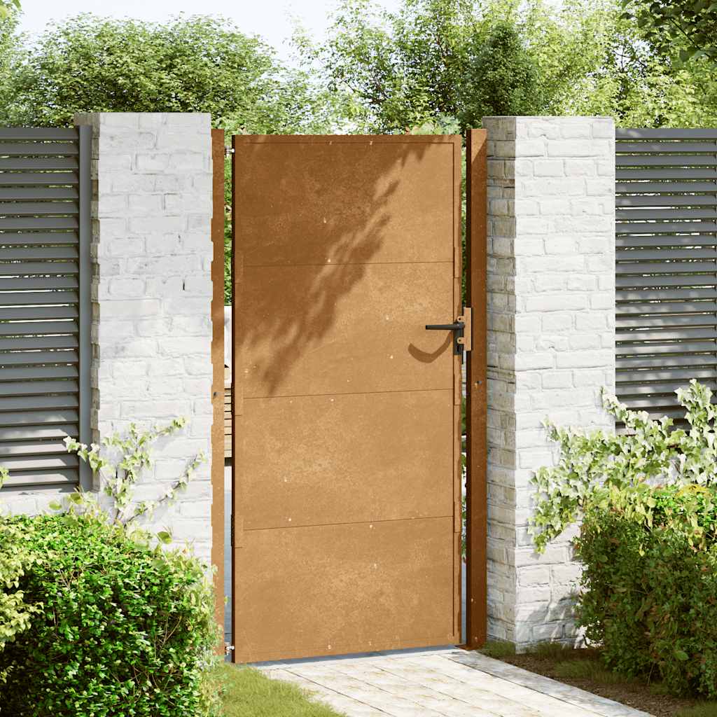 Vrtna vrata 100x175 cm Corten čelik