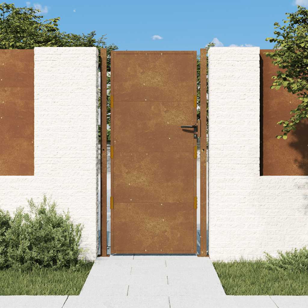 Vrtna vrata 100x175 cm Corten čelik