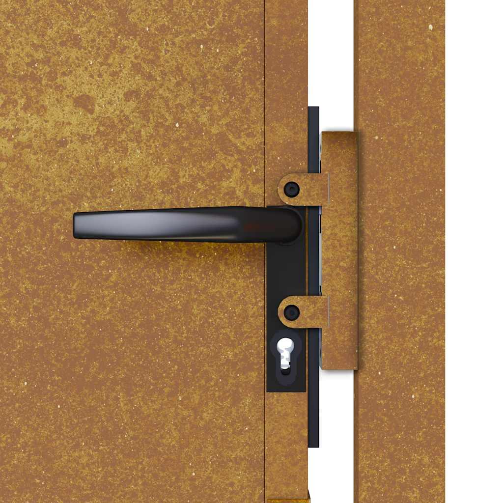 Vrtna vrata 100x200 cm Corten čelik