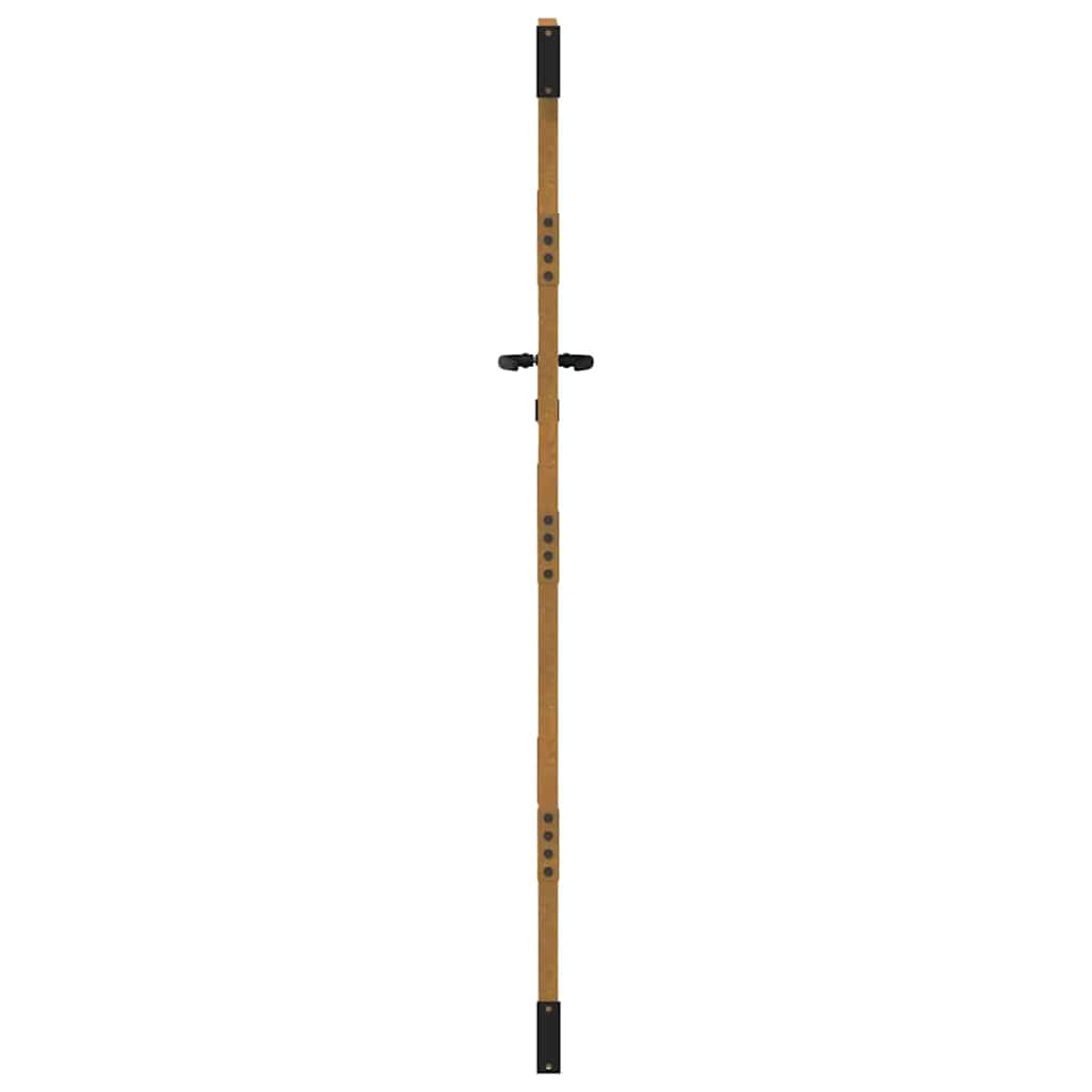 Vrtna vrata 85 x 200 cm od čelika COR-TEN s uzorkom stabla