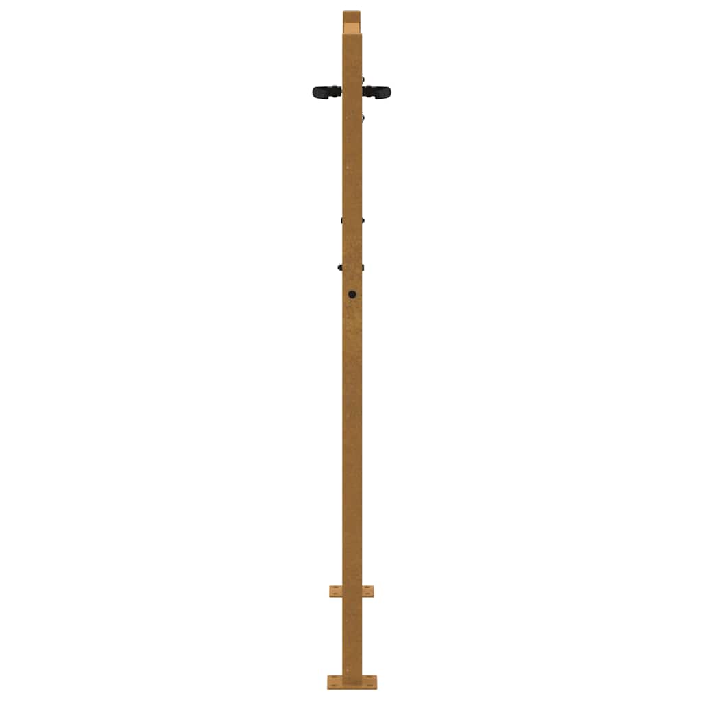 Vrtna vrata 100x150 cm Corten čelik dizajn trave