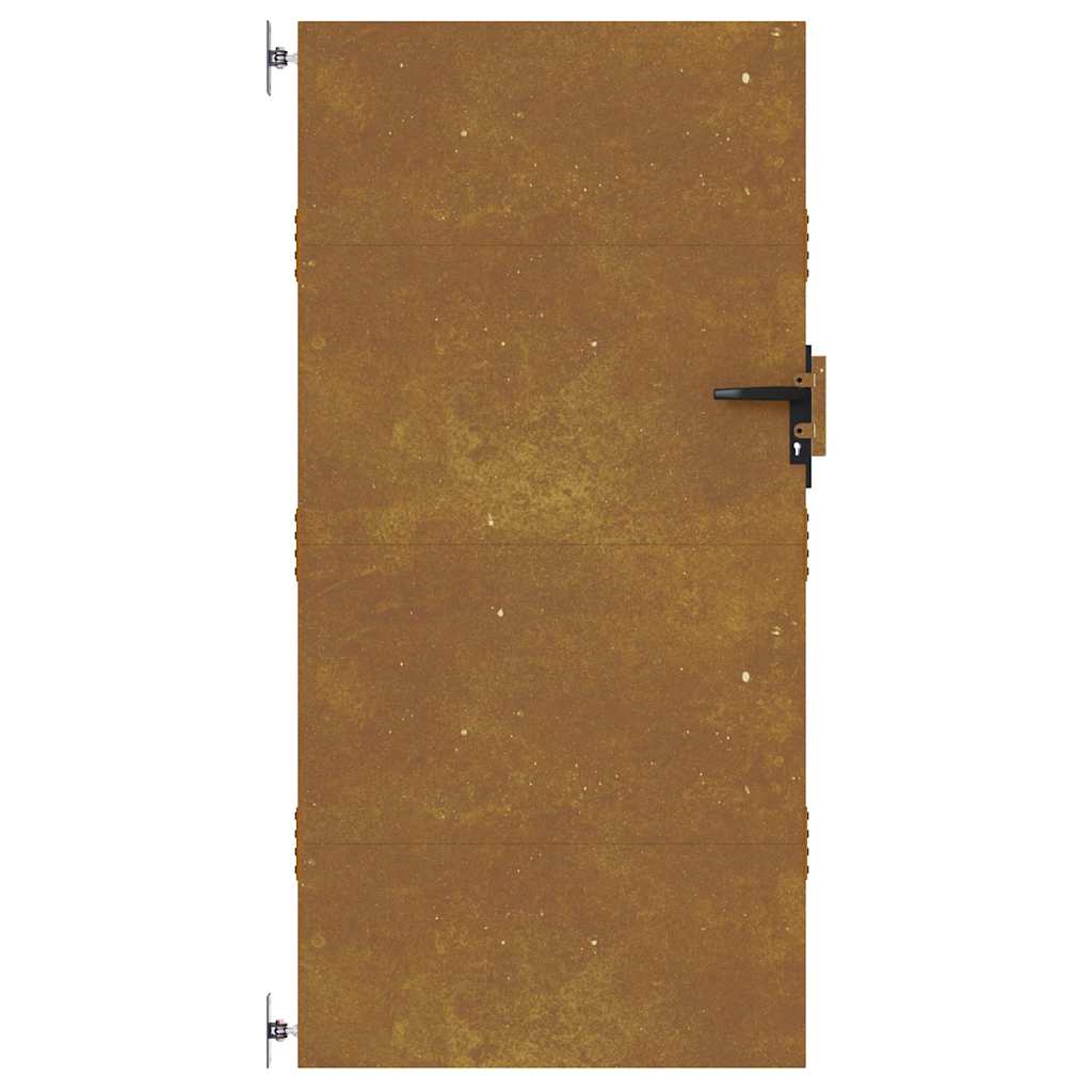 Vrtna vrata 85 x 175 cm od čelika COR-TEN