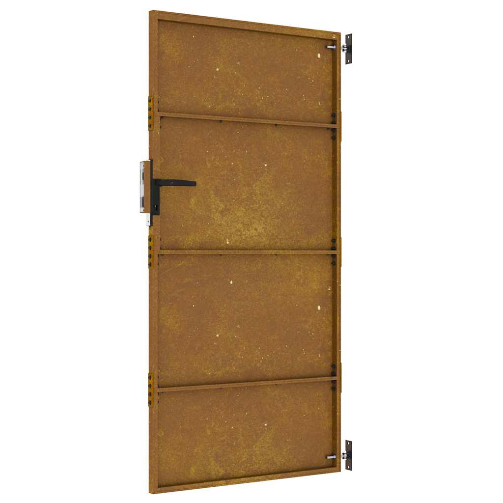Vrtna vrata 85 x 175 cm od čelika COR-TEN