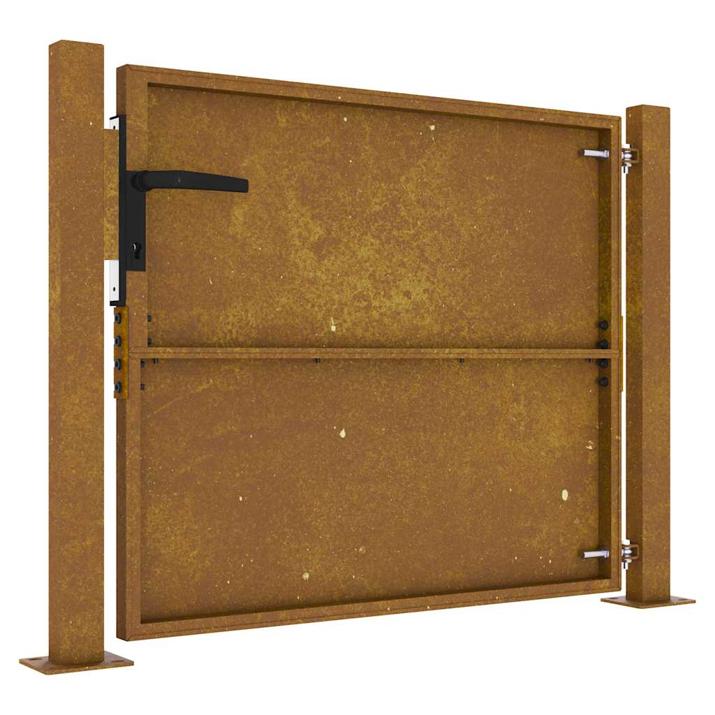 Vrtna vrata 100x75 cm Corten čelik