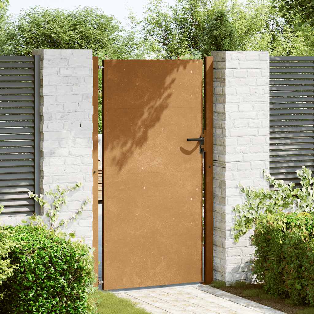 Vrtna vrata 100x200 cm Corten čelik