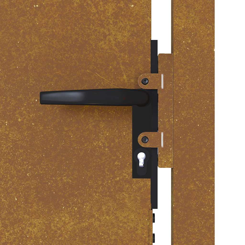Vrtna vrata 100x200 cm Corten čelik