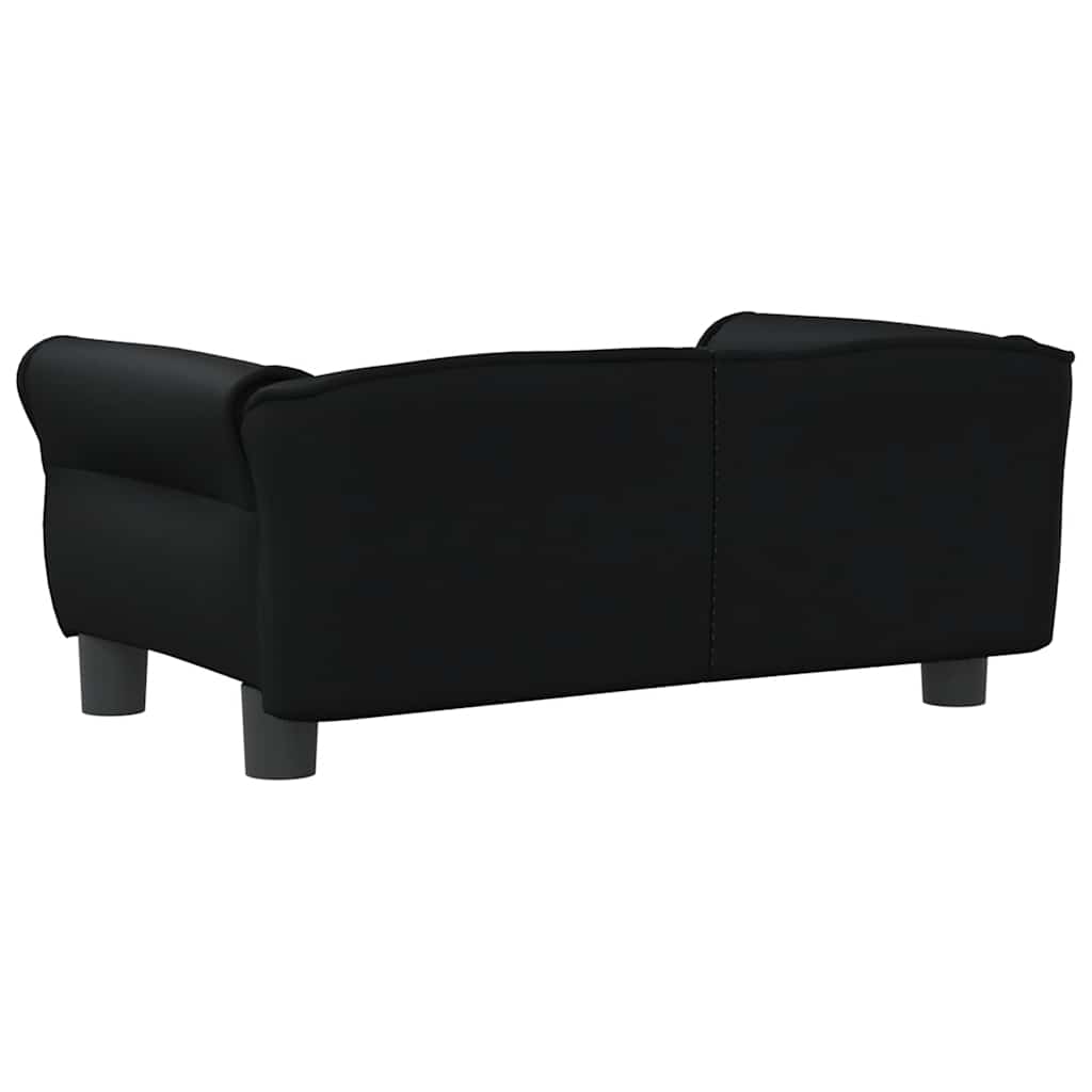 Krevet za pse crni 70 x 45 x 30 cm od umjetne kože