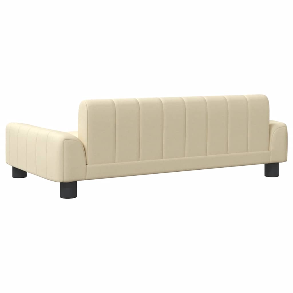 Krevet za pse krem 90 x 53 x 30 cm od tkanine