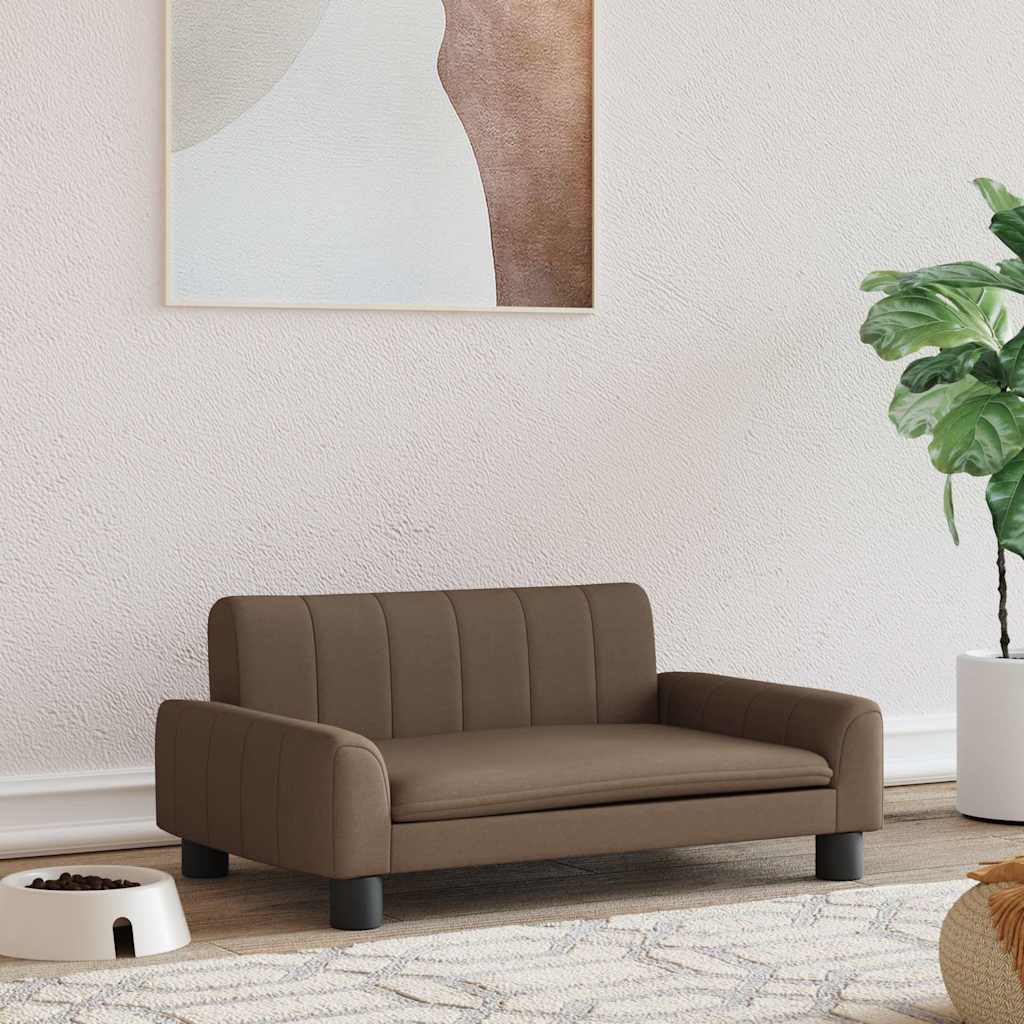 Krevet za pse smeđi 70 x 45 x 30 cm od tkanine