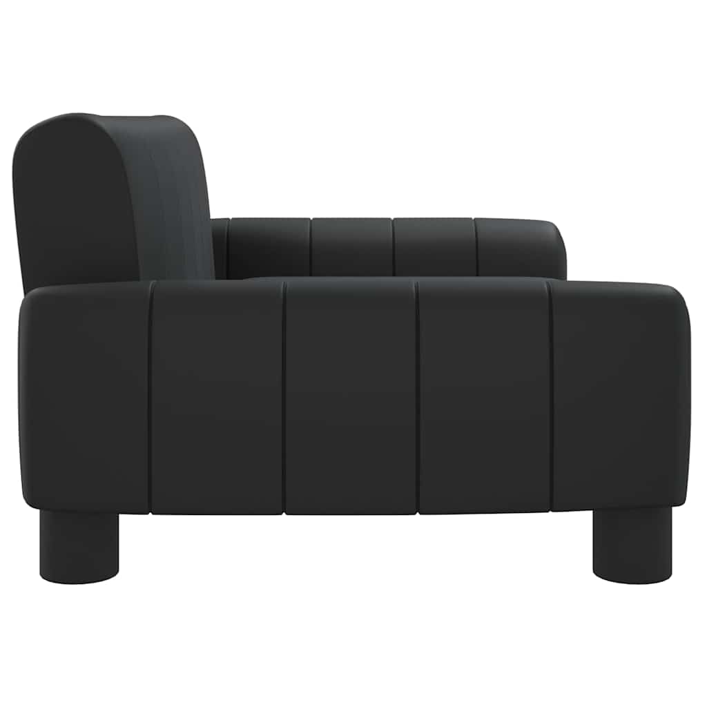 Krevet za pse crni 70 x 45 x 30 cm od umjetne kože