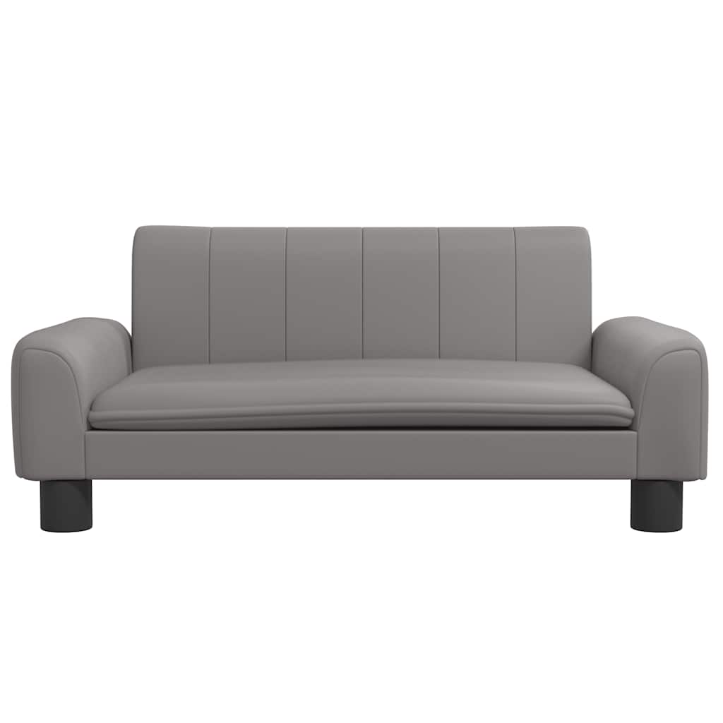 Krevet za pse sivo 70 x 45 x 30 cm od umjetne kože