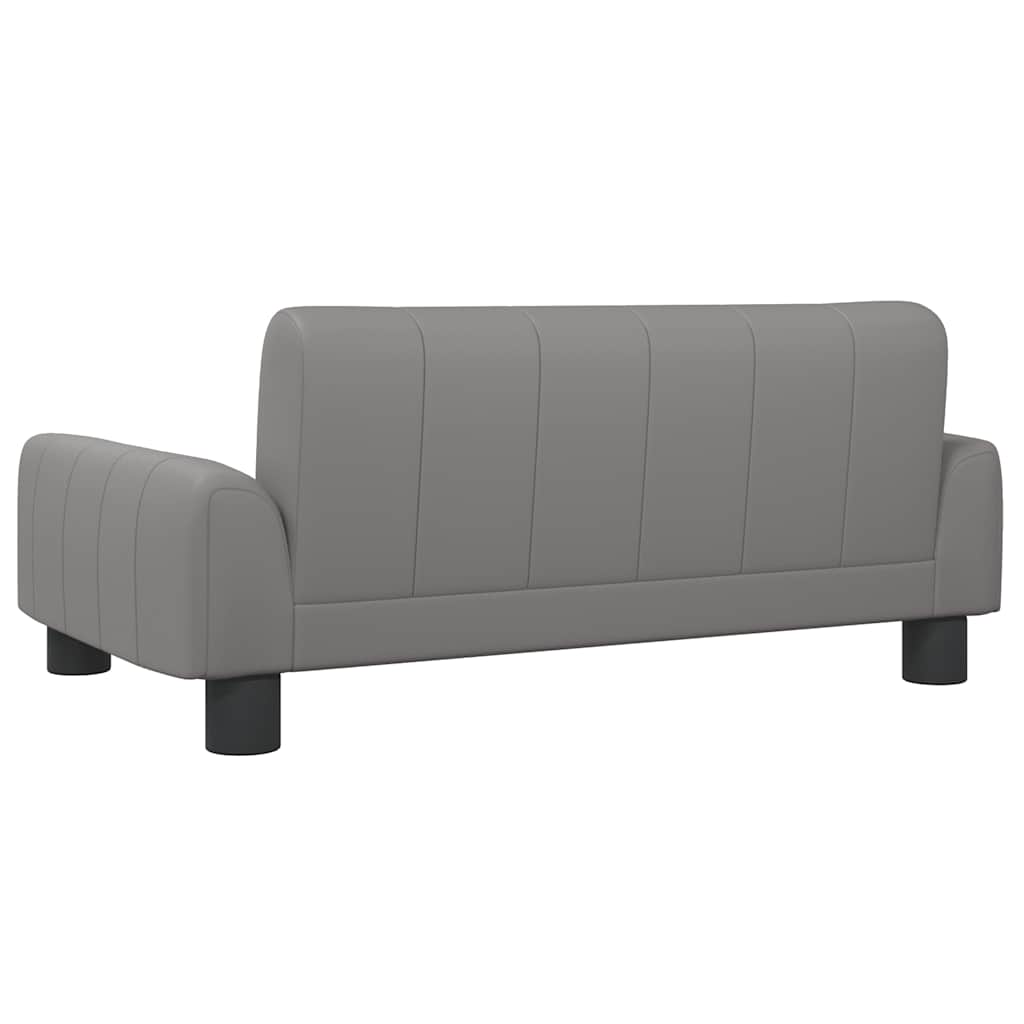 Krevet za pse sivo 70 x 45 x 30 cm od umjetne kože