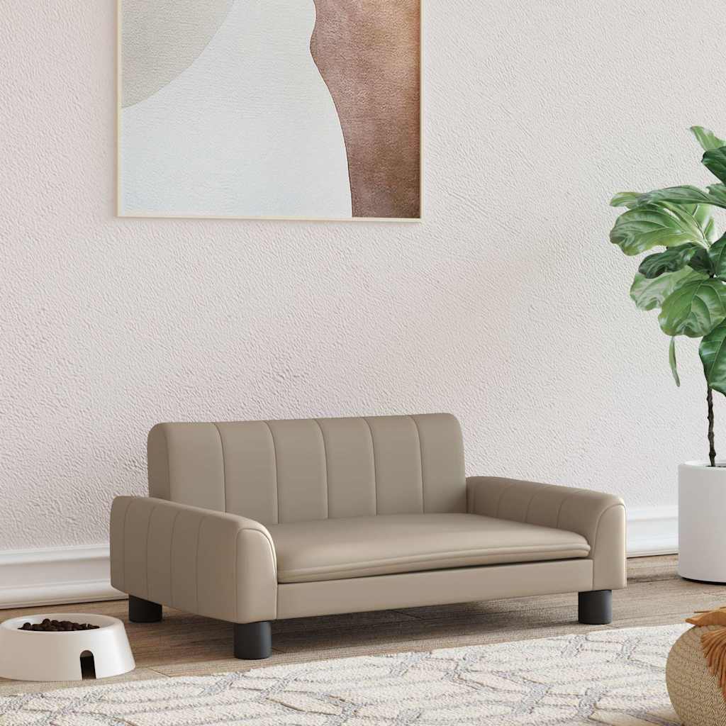 Krevet za pse cappuccina 70 x 45 x 30 cm od umjetne kože