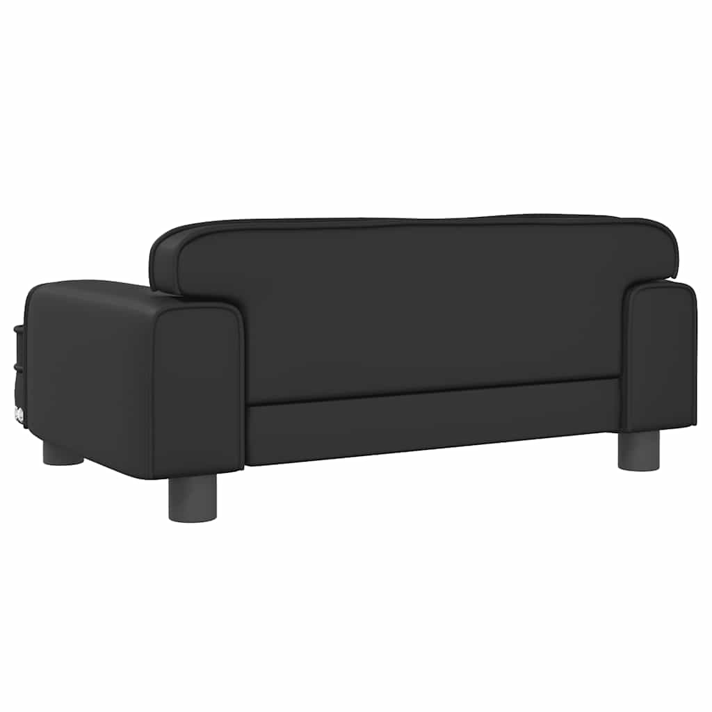 Krevet za pse crni 70 x 45 x 30 cm od umjetne kože