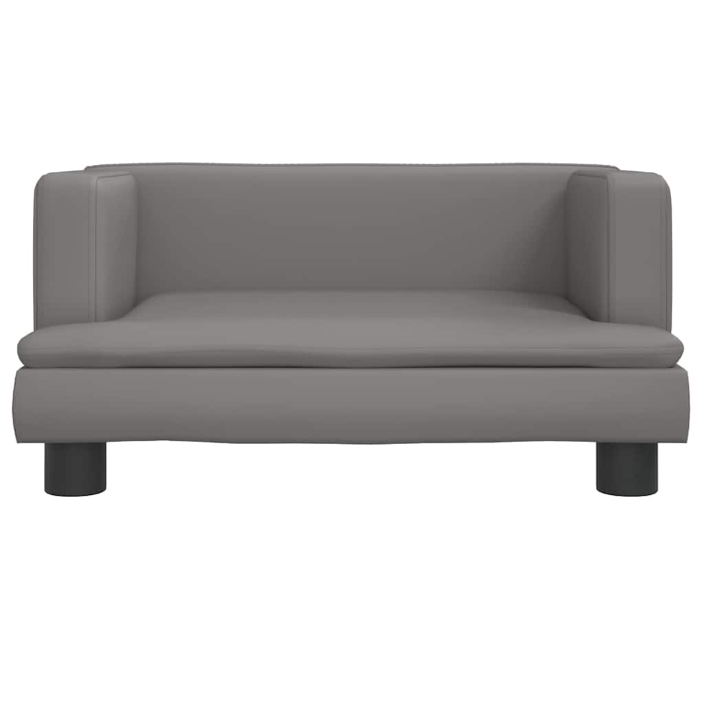 Krevet za pse sivo 60x40x30 cm od umjetne kože