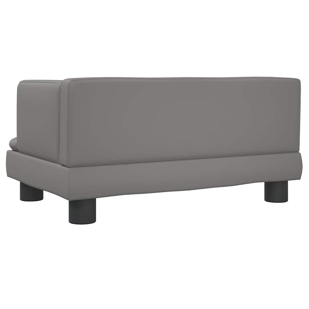 Krevet za pse sivo 60x40x30 cm od umjetne kože