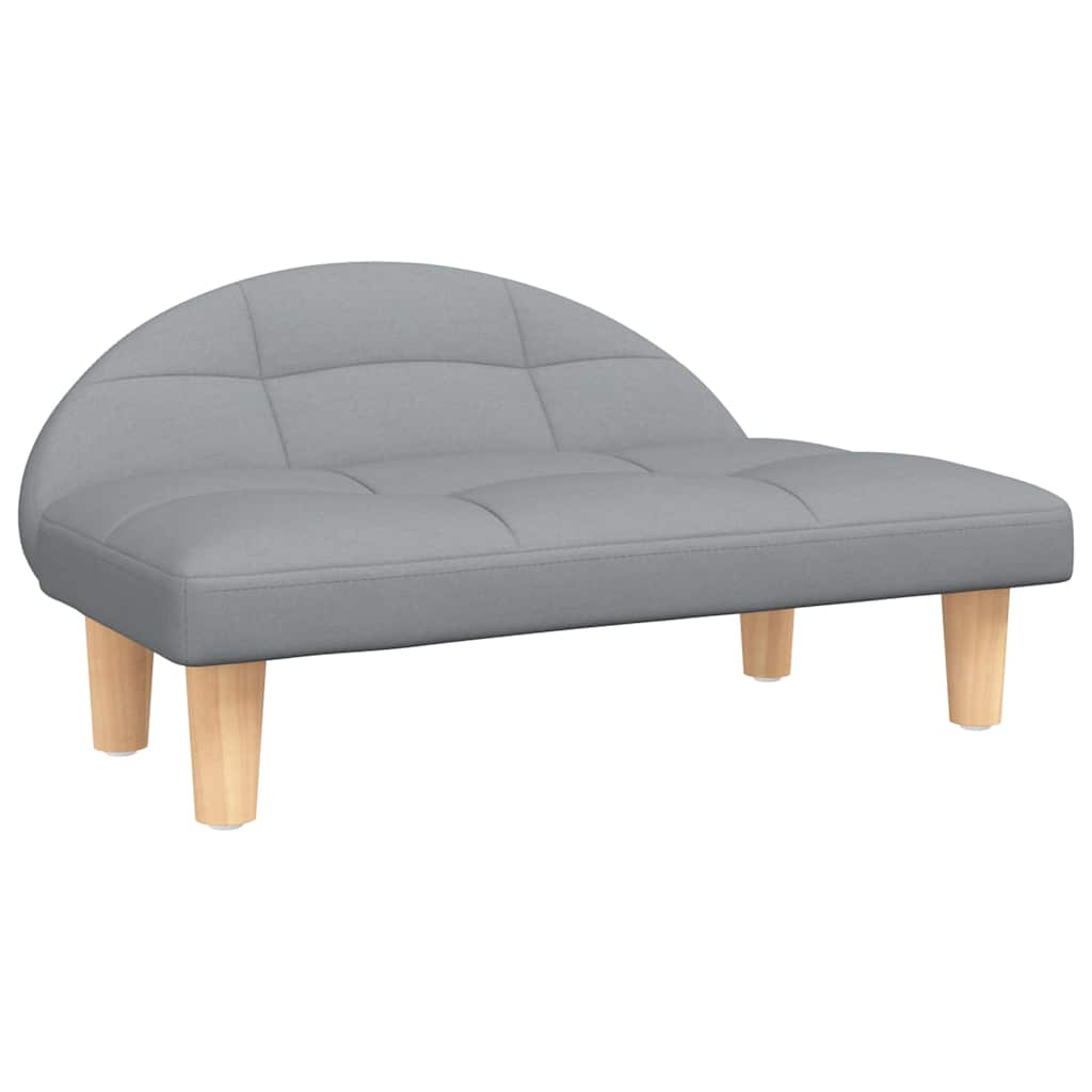 Krevet za pse svjetlosivi 70x52x30 cm od tkanine