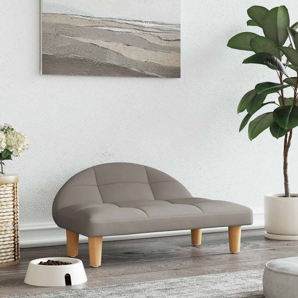 Krevet za pse smeđesivi 70x52x30 cm od tkanine