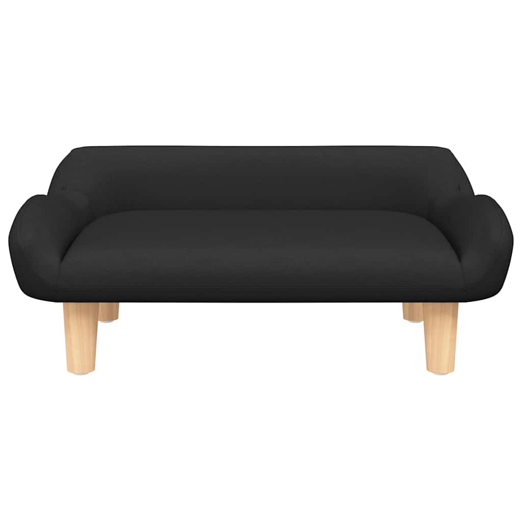 Krevet za pse crni 70x40x24 cm od tkanine