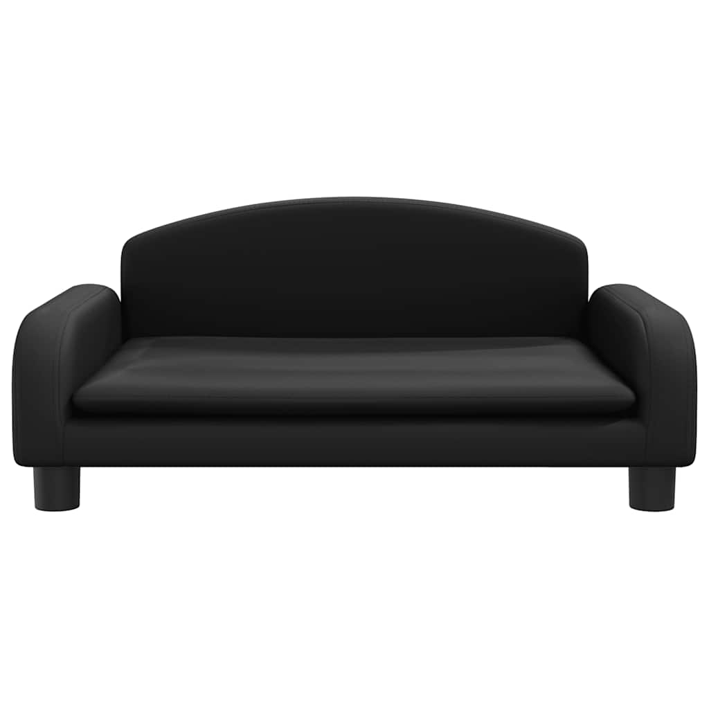 Krevet za pse crni 70 x 45 x 30 cm od umjetne kože