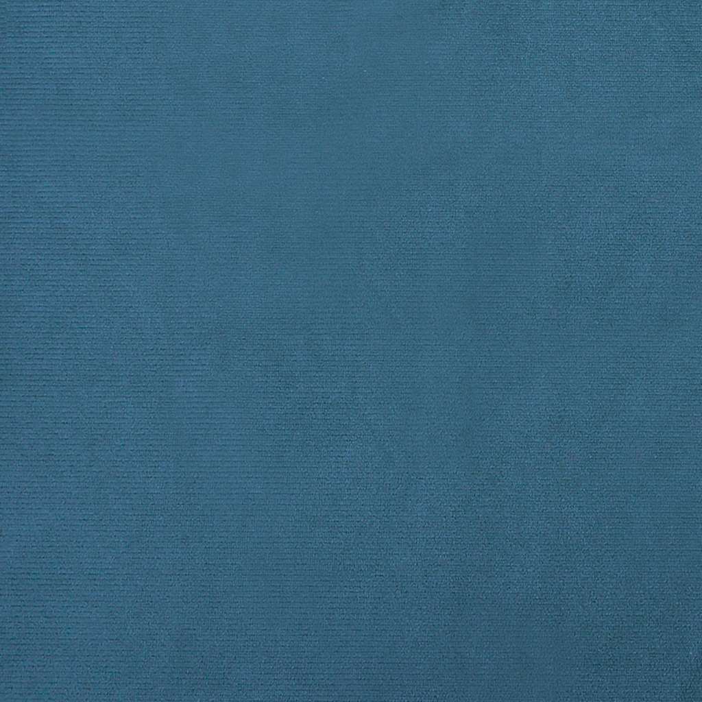 Krevet za pse s produžetkom plavi 100 x 50 x 30 cm baršunasti