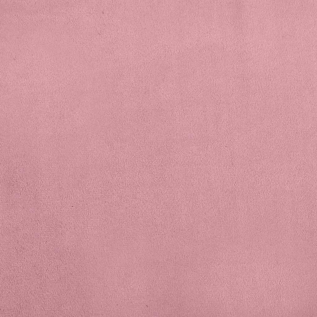 Krevet za pse s produžetkom ružičasti 100x50x30 cm baršunasti
