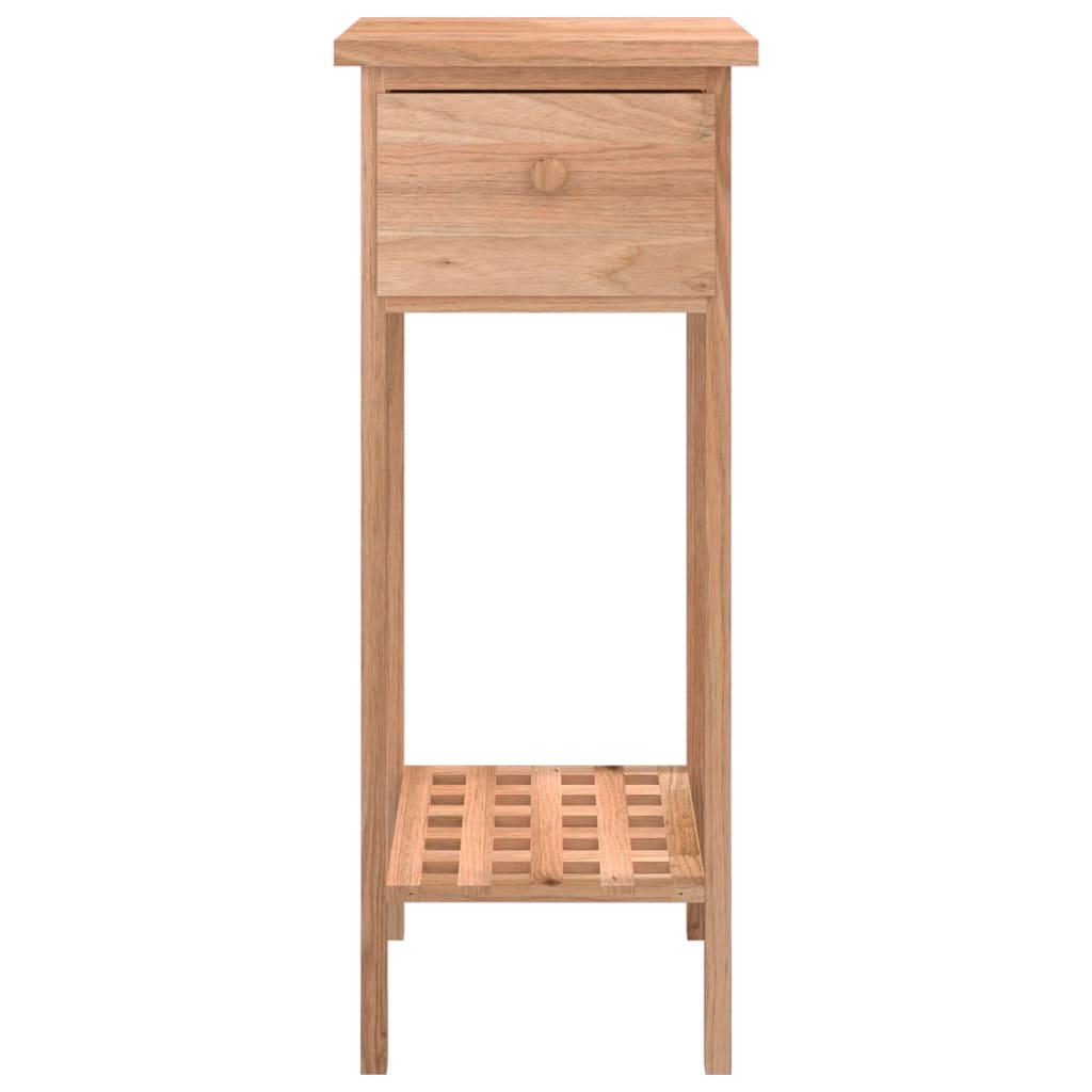 Bočni stolić s ladicom 25 x 25 x 60 cm od masivnog drva oraha