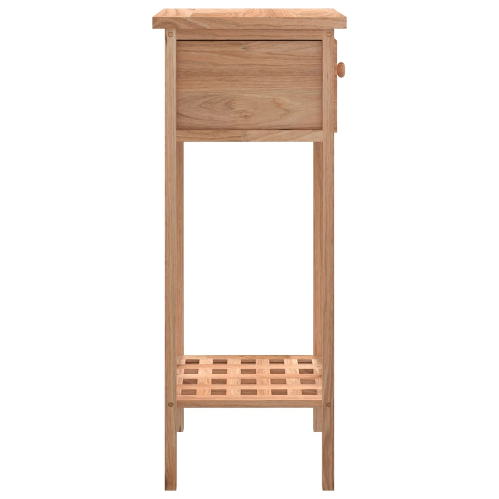 Bočni stolić s ladicom 25 x 25 x 60 cm od masivnog drva oraha