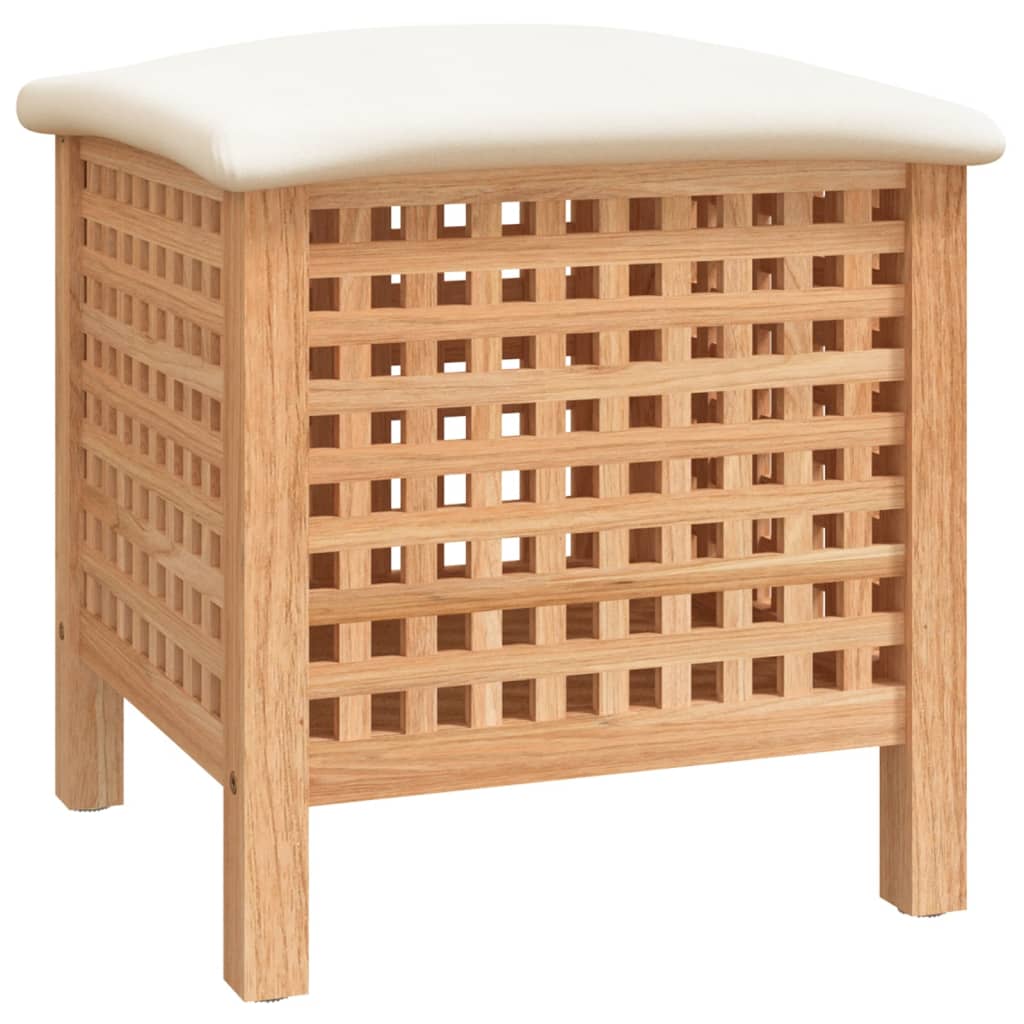 Kupaonski stolac 48 x 47,5 x 52 cm od masivnog drva oraha