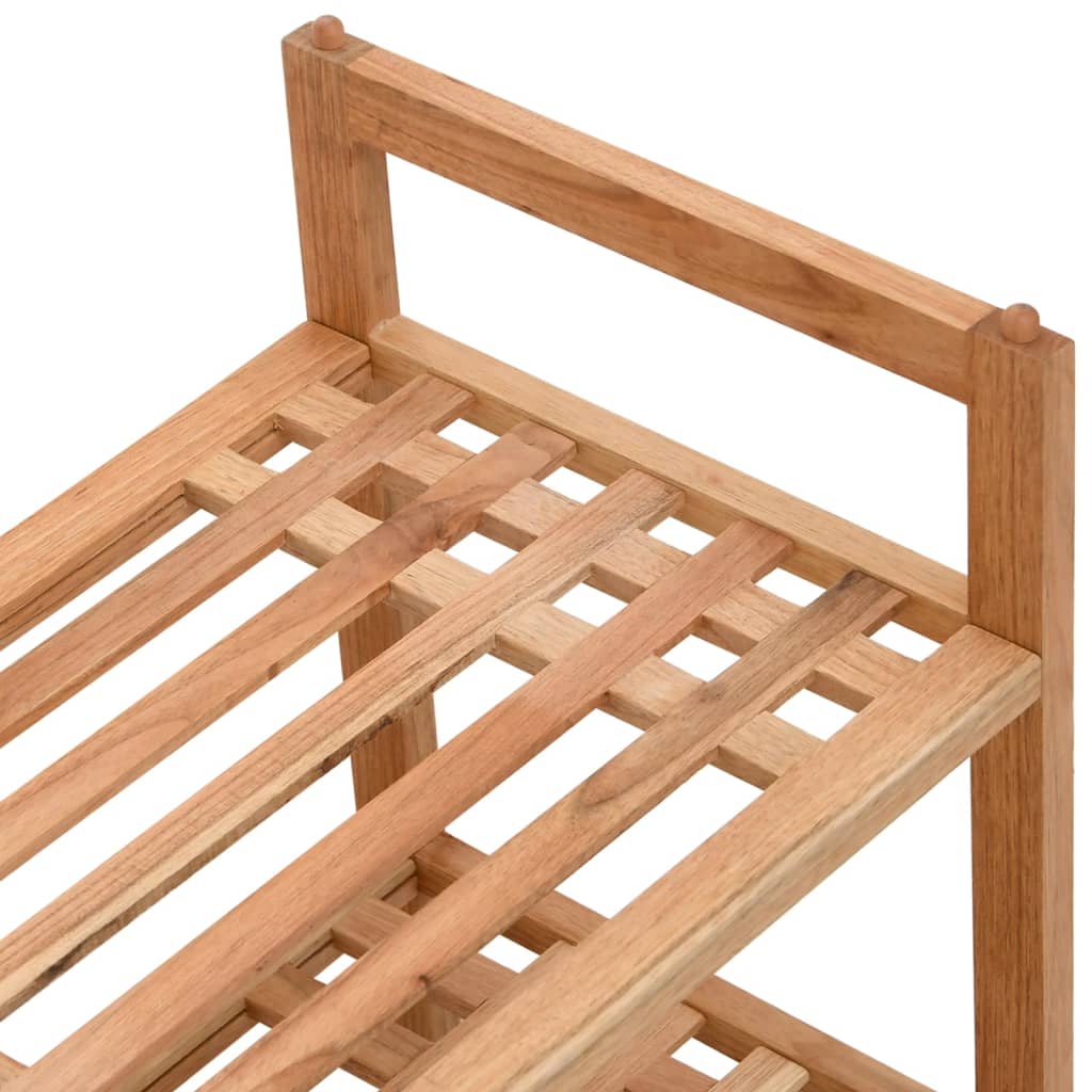 Stalci za cipele 2 kom 69 x 27 x 41 cm od masivnog drva oraha