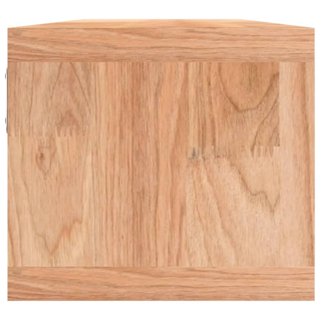 Zidna polica s košarama 62 x 18 x 16 cm od masivnog drva oraha